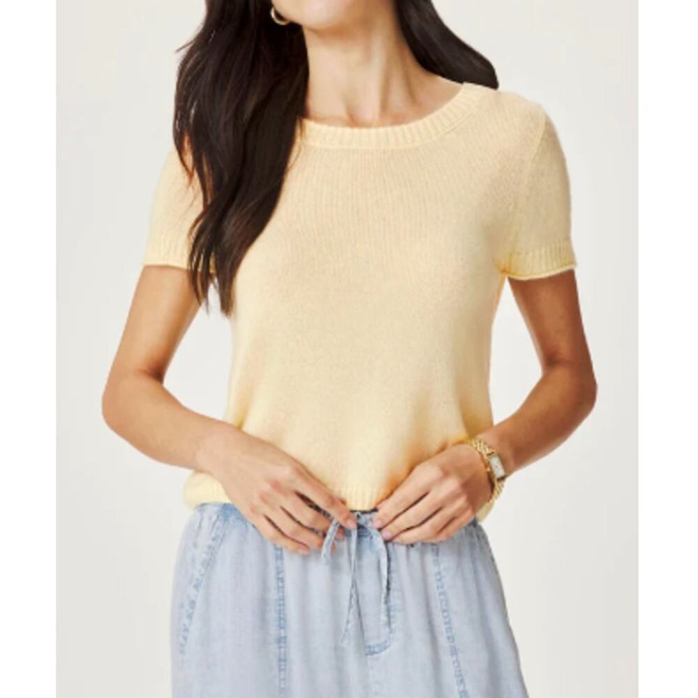 Splendid Honeysuckle Emerson Short Sleeve Sweater Size XS
